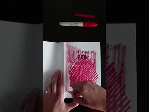Wreck This Journal | DAY 01 | color this page red on purpose
