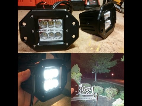 FLUSH MOUNT LED LIGHTS NIGHT TEST REVIEW