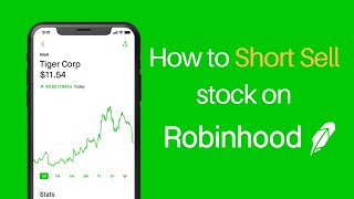 Quick video on how to short a stock on Robinhood using options