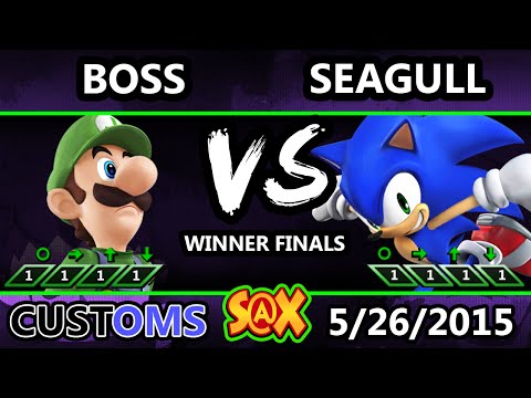 S@X Customs - NS | Seagull (Mario, Sonic) vs WS | Boss (Luigi) SSB4 WF - Smash Wii U - Smash 4