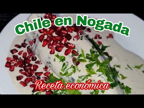 Chile en Nogada Económico receta diferente #parati #viralvideo #recetasfaciles #comidamexicana