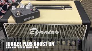 Video thumbnail for Lovepedal JUBILEE PLUS BOOST & Egnater REBEL30 by Musette Japan