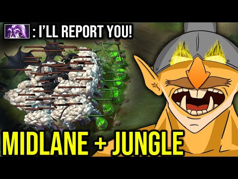 100% Next Level Mid Techies He Farming Ancient Camps -- WTF Crazy Farming Trick in 7.29