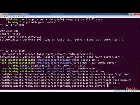Network Programming with Rust Serialization and Deserialization Using Serde | packtpub com