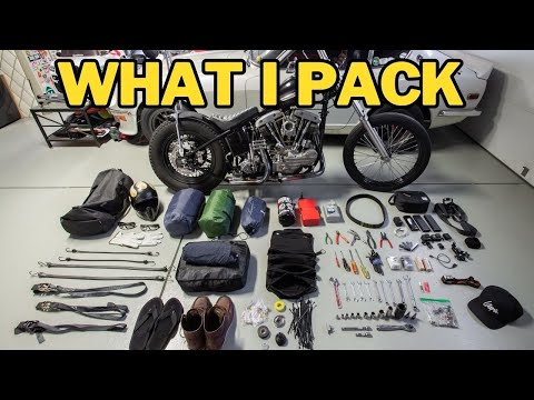 What I Pack On My Bike for Camping Trip