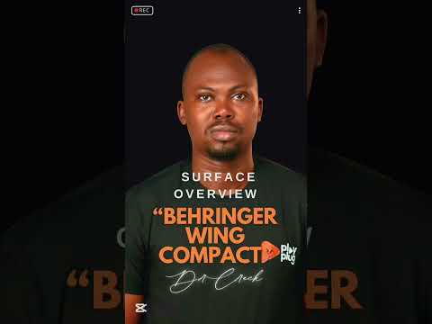 Behringer Wing  Compact 003 - Overview of the Surface