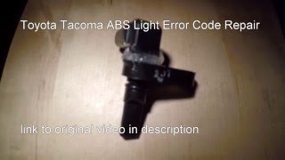 2005-2015 Toyota Tacoma 4x4 ABS Light Error Code C0200 Repair follow up