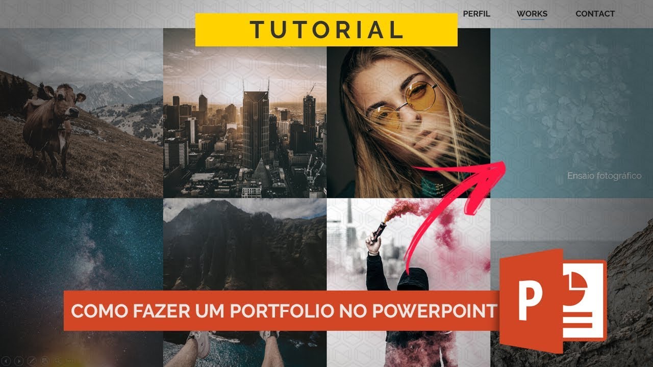 Como fazer um portfolio no PowerPoint - Tutorial