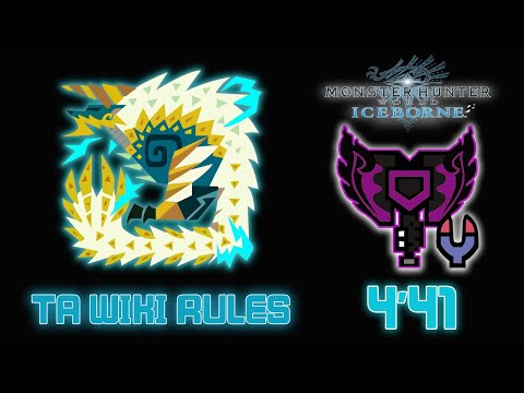 MHWorld Iceborne : ★M6 A Farewell to Zinogre | 4'41 | Solo Charge Blade TAWiki Rules