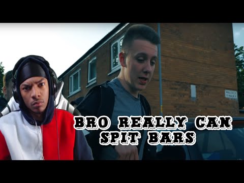 AMERICAN REACTS TO Aitch - Straight Rhymez 1 (prod. Pezmo) @OfficialAitch | Chicago Reaction