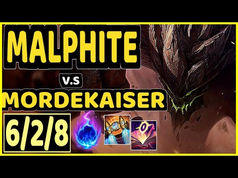 CANYON (MALPHITE) vs MORDEKAISER - 6/2/8 KDA TOP GAMEPLAY - KR Ranked GRANDMASTER