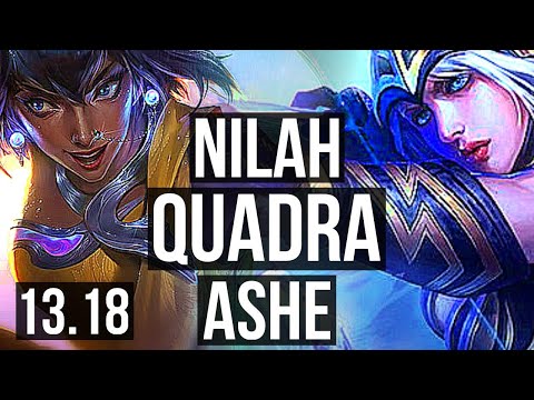 NILAH & Taric vs ASHE & Blitzcrank (ADC) | Quadra, 18/2/5, 600+ games | KR Diamond | 13.18