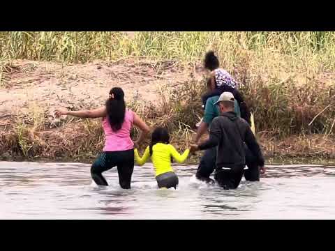AL RÍO BRAVO SIN RAZONAR A DONDE IRÁN ! llegan los #migrantes a esta #frontera