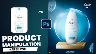 How To Create A Stunning Product Manipulation In Photoshop Plus Free PSD File🔥