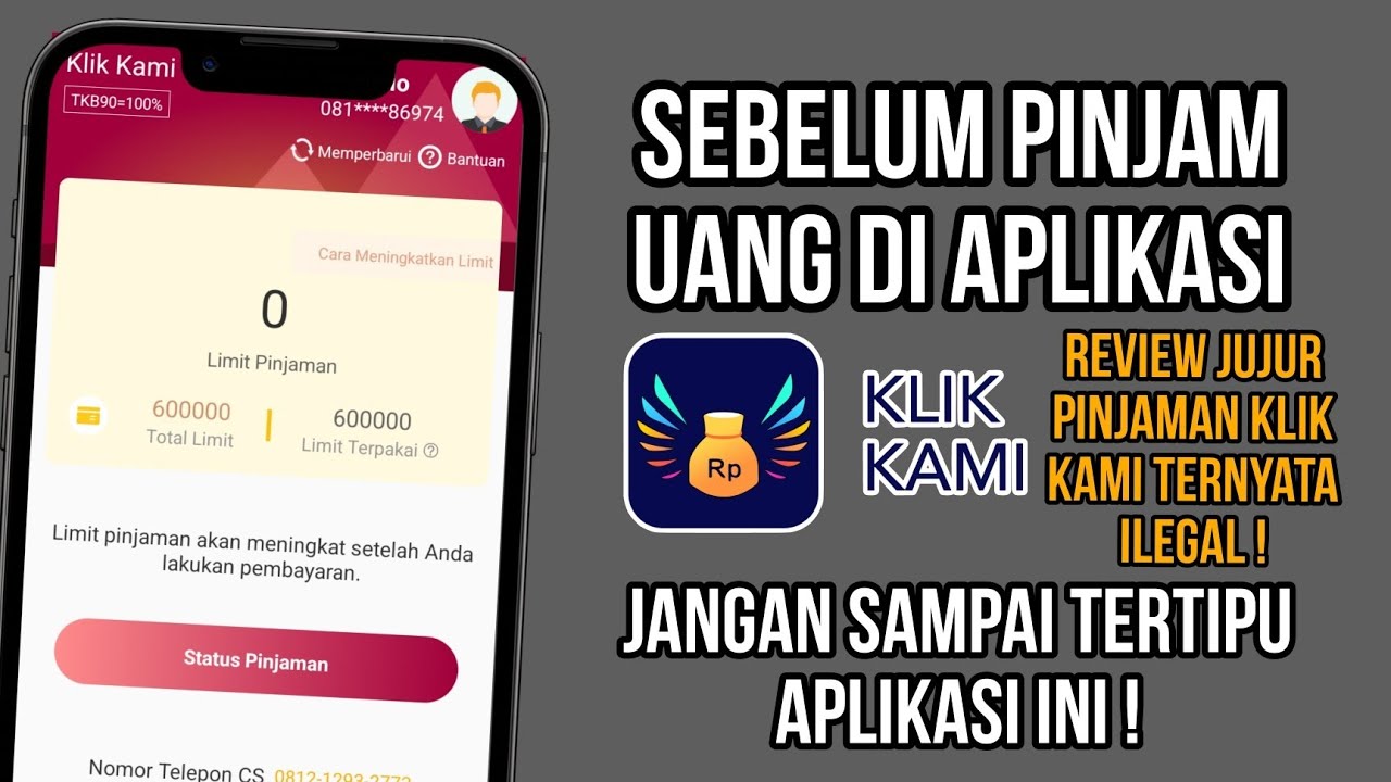 REVIEW PINJAMAN ONLINE KLIK KAMI TERNYATA ILEGAL ! SEBELUM PINJAM UANG DI KLIK KAMI !