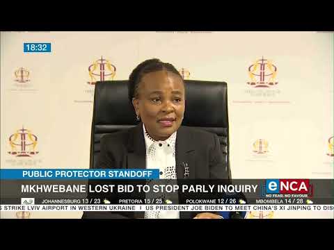 Public Protector Busisiwe Mkhwebane's future hangs in the balance