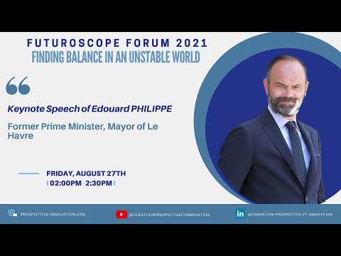 Fondation Prospective at Innovation | Édouard Philippe's speech