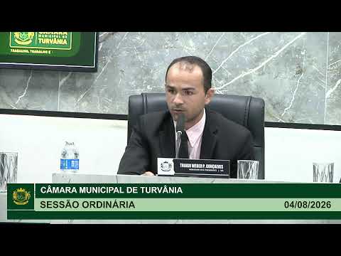 27° Sessão Ordinária - 04/08/2026 | Câmara Municipal de Turvânia-GO
