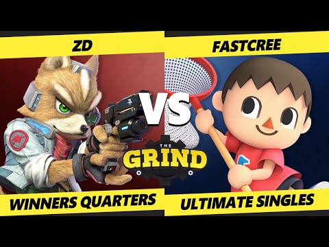 The Grind 182 Winners Quarters - fastcree (Villager) Vs. ZD (Fox) Smash Ultimate - SSBU
