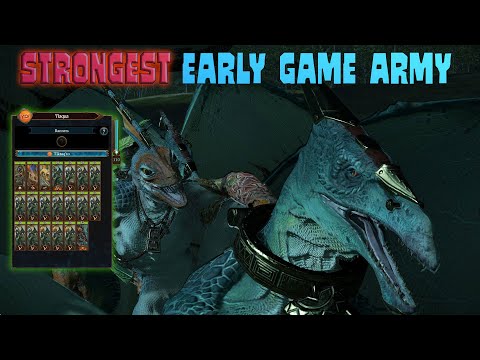 Strongest doomstack before turn 10 - Lizardmen Tiktaq'to army composition