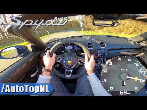 PORSCHE 718 SPYDER | 8000RPM 4.0 420HP | POV Test Drive by AutoTopNL