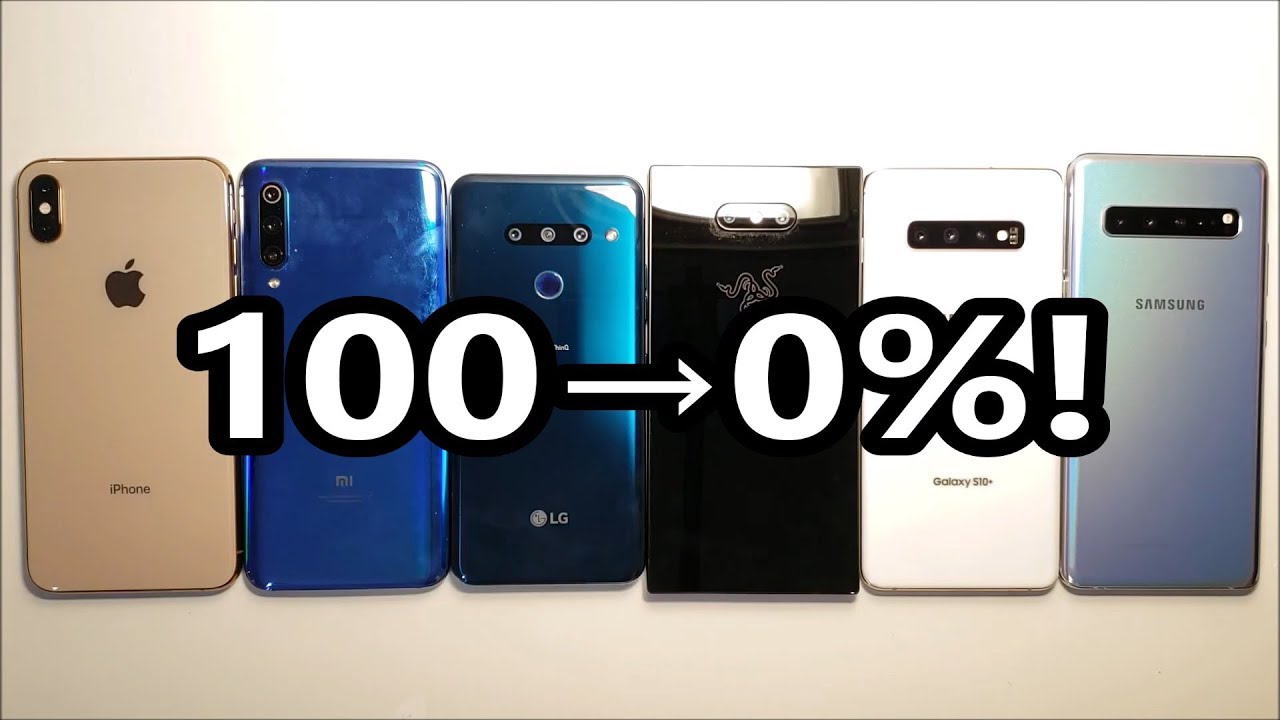 Battery Life Test! Galaxy S10 5G vs Galaxy S10+, LG G8, Xiaomi Mi 9, iPhone XS Max & Razer 2