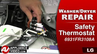 Diagnostic and Repair - Safety Thermostat - LG Washer Dryer Combo Unit