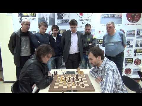 GM Maletin - GM Savchenko match for 1 st place game 1