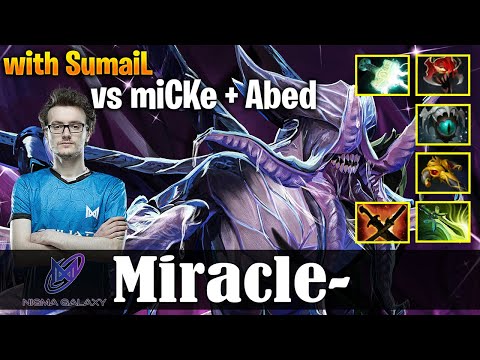 Miracle - Faceless Void | with Sumail vs miCKe + Abed | Dota 2 Pro MMR Gameplay