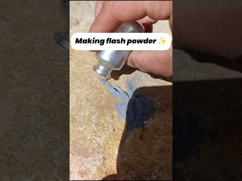 The exact method of making flash powder✨ #experiment #fireworks