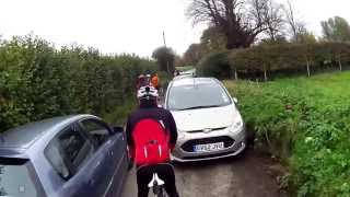 preview picture of video 'Cars causing gridlock on country lane'