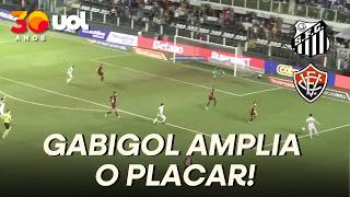 SANTOS FAZ O TERCEIRO! GABIGOL RECEBE CRUZAMENTO DE MIGUELITO E AMPLIA O PLACAR CONTRA O VITÓRIA