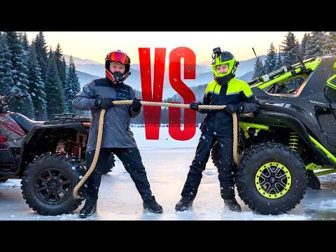 ❄️ Ice Tug of War: Buggy vs Quad! Who Is Stronger?💪