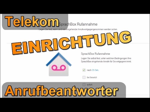 Telekom Festnetz-Anrufbeantworter konfigurieren oder abschalten (SprachBox)