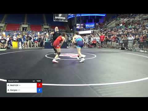 112 Lbs Round Of 64 - Aiddan Hedrick, Virginia Vs Angelina Vargas, Missouri 1d84