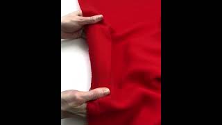 8058-45 Искусственный креп-шёлк цвет Красный 120 гр/м2, 150 см на YouTube