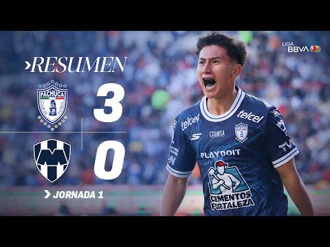 PACHUCA 3-0 MONTERREY J1 | Contundencia Tuza | Apertura 2025