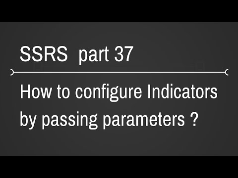 SSRS Indicators Parameter based Percentage Configuration Part 37