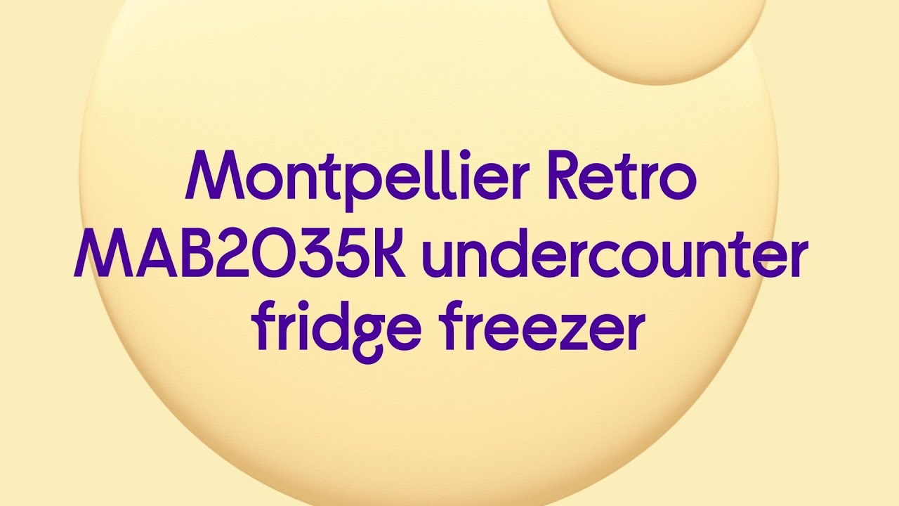 Watch video Montpellier Retro MAB2035K Undercounter Fridge Freezer - Black - Quick Look Now Montpellier Retro MAB2035K Undercounter Fridge Freezer - Black - Quick Look
