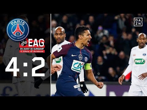 PSG mit Trapp und Draxler weiter: Paris Saint-Germain - Guingamp 4:2 | Highlights | Coupe de France