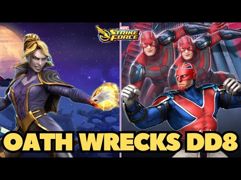DD8 Node 3 & 4 - Oath vs Hank Pym Army - City Hero Nodes - Dark Dimension 8 - Marvel Strike Force