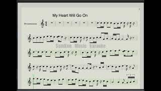 Titanic /My heart will go on / Kenny G arrangement /karaoke for instruments