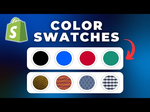 How To Add Color Swatches On Shopify (w/ Category Metafields)