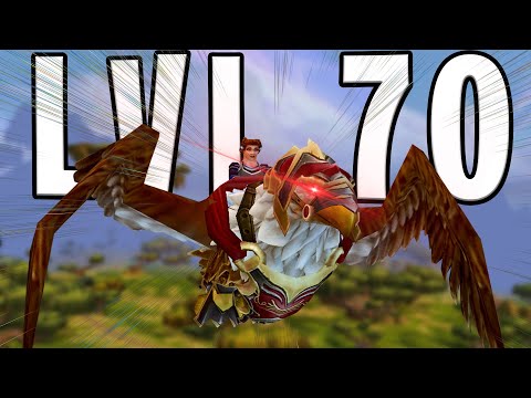 GUZU HITS LEVEL 70 - EPIC FLYING! | TBC Classic Warrior