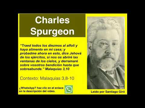Malaquías 3,10. Devocional de hoy. Charles Spurgeon en español.