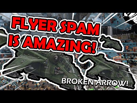 BROKEN ARROW! Guard Flyer Spam is HERE! | 10th Edition | Astra Militarum Tactics