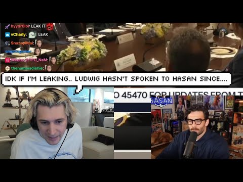 xQc Leaks that Ludwig Hasn't Spoken with Hasan for a Long Time