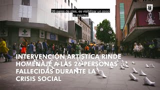 #ComunidadUdeC: Intervención artística en homenaje a fallecidos durante crisis social