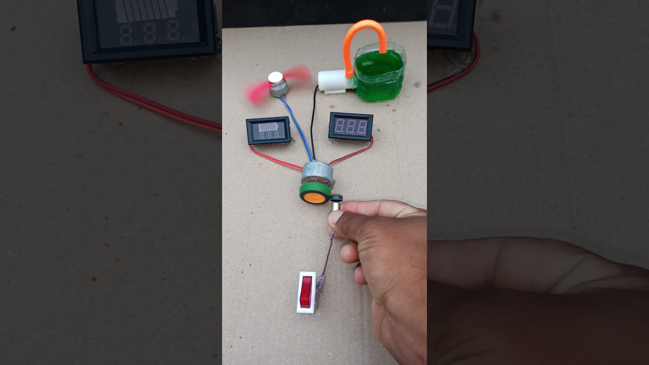 🚀 Mini Hydro Power Lab | DC Motor Water Pump Experiment