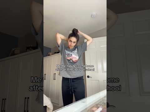 The minute I get back from school!!! #school #relatable